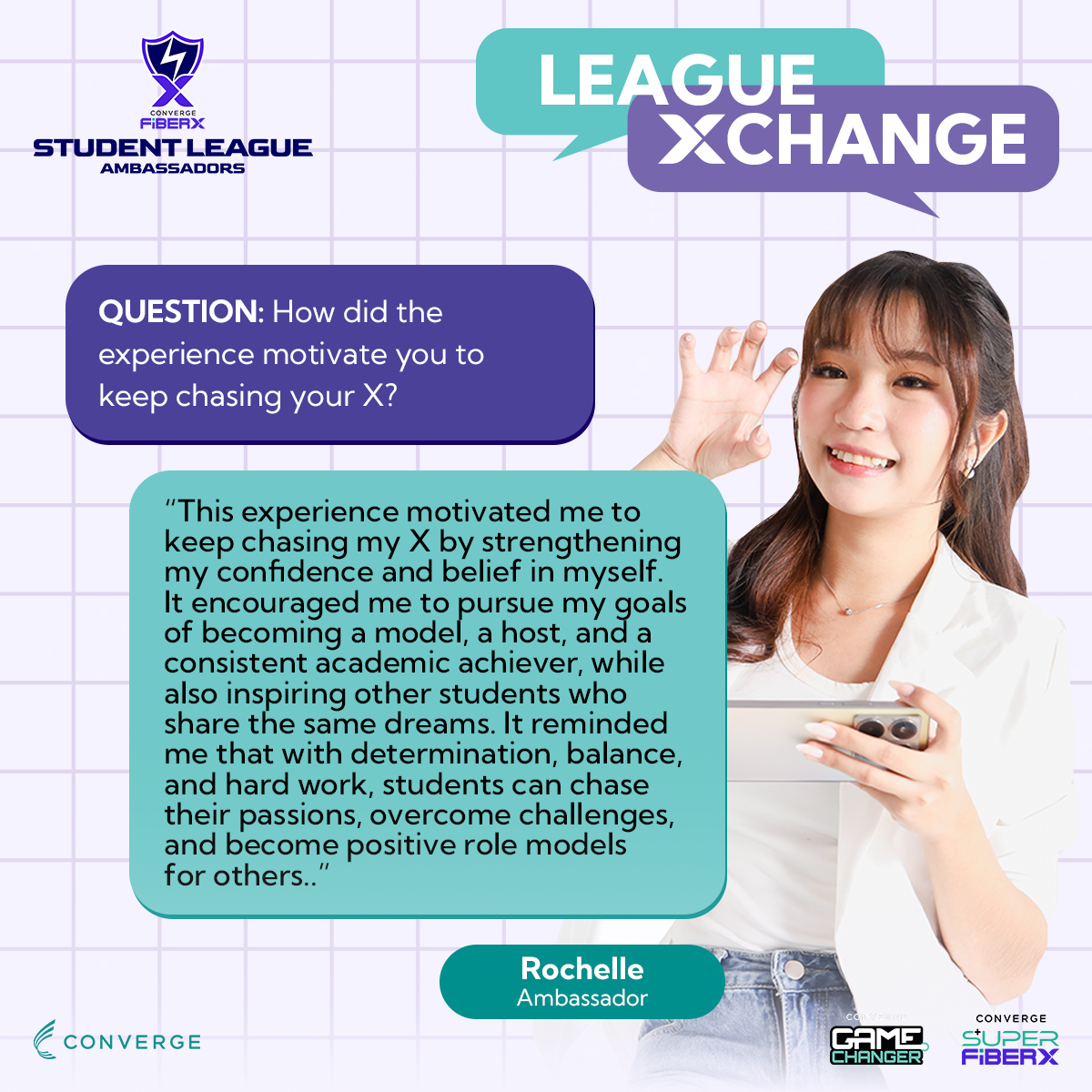 League Xchange story of Rochelle, FiberX Student League Ambassador